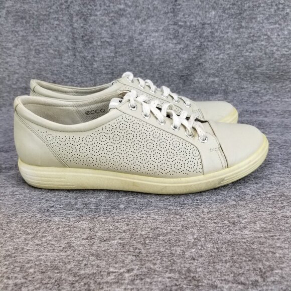 ✅Ecco Soft 7 HydroMax Grey Leather Spike-less Golf Shoes Womens EU 41 Extra Wide - Picture 7 of 12